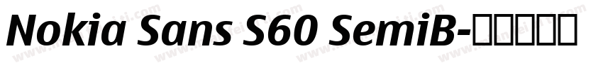 Nokia Sans S60 SemiB字体转换